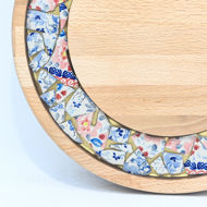 Picture of SMALL DECOR ROUND BOARD Flowers Mix