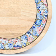 Picture of SMALL DECOR ROUND BOARD Flowers Mix