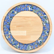 Picture of SMALL DECOR ROUND BOARD Flowers Mix
